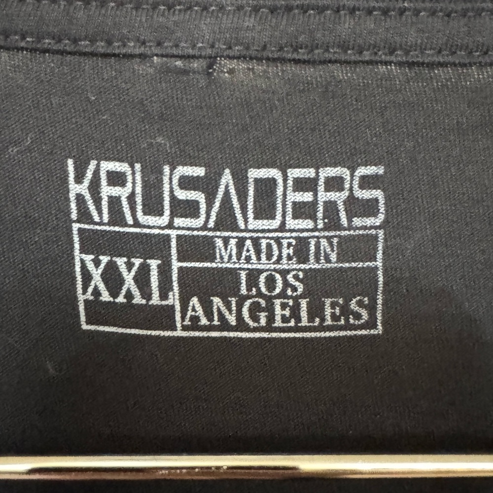 Black KRUSADERS Knights Club Los Angeles High End Men’s 2XL T-Shirt MINTY - Picture 5 of 5